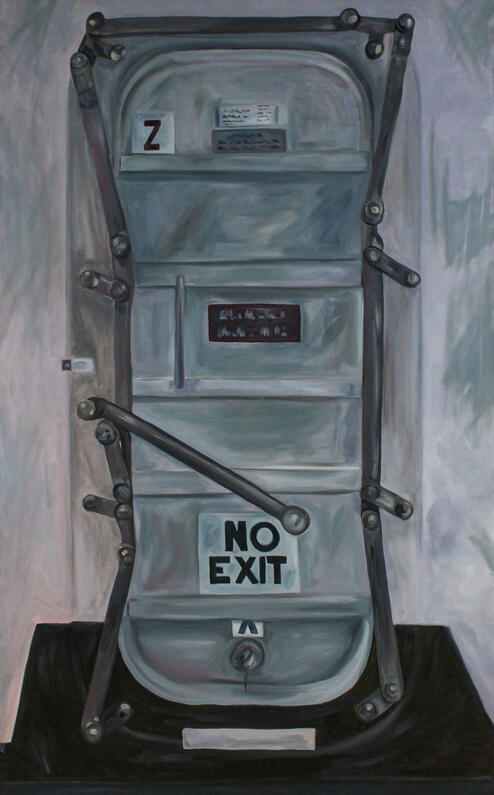 door to nothingness (right), 30"x48", Oil on canvas